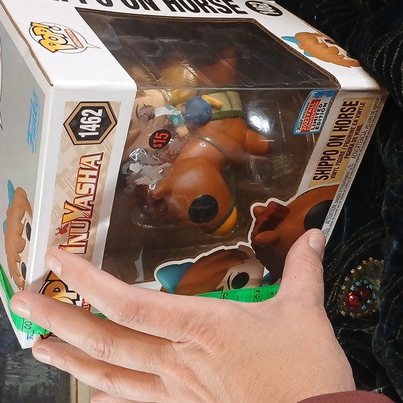 Firm!!LARGE BOX!! Huge Funko Pop InuYasha Shippo on Horse - Brown and Blue - Picture 2 of 7